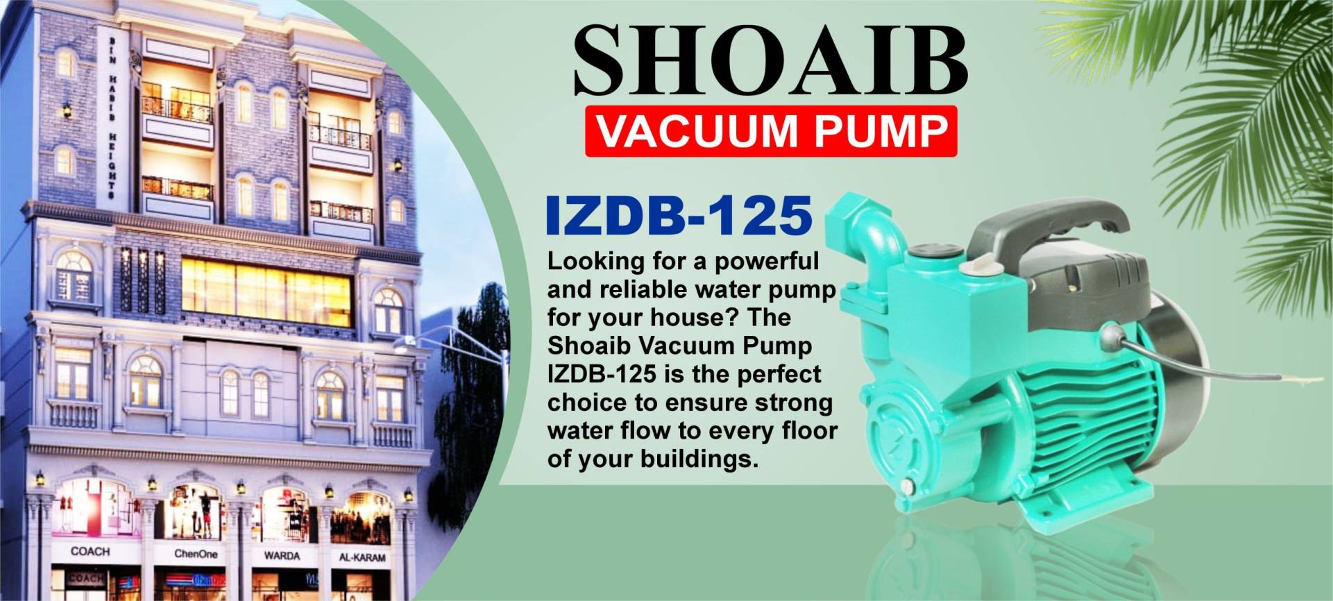 SHOAIB Vacuum Pump IZDB-125