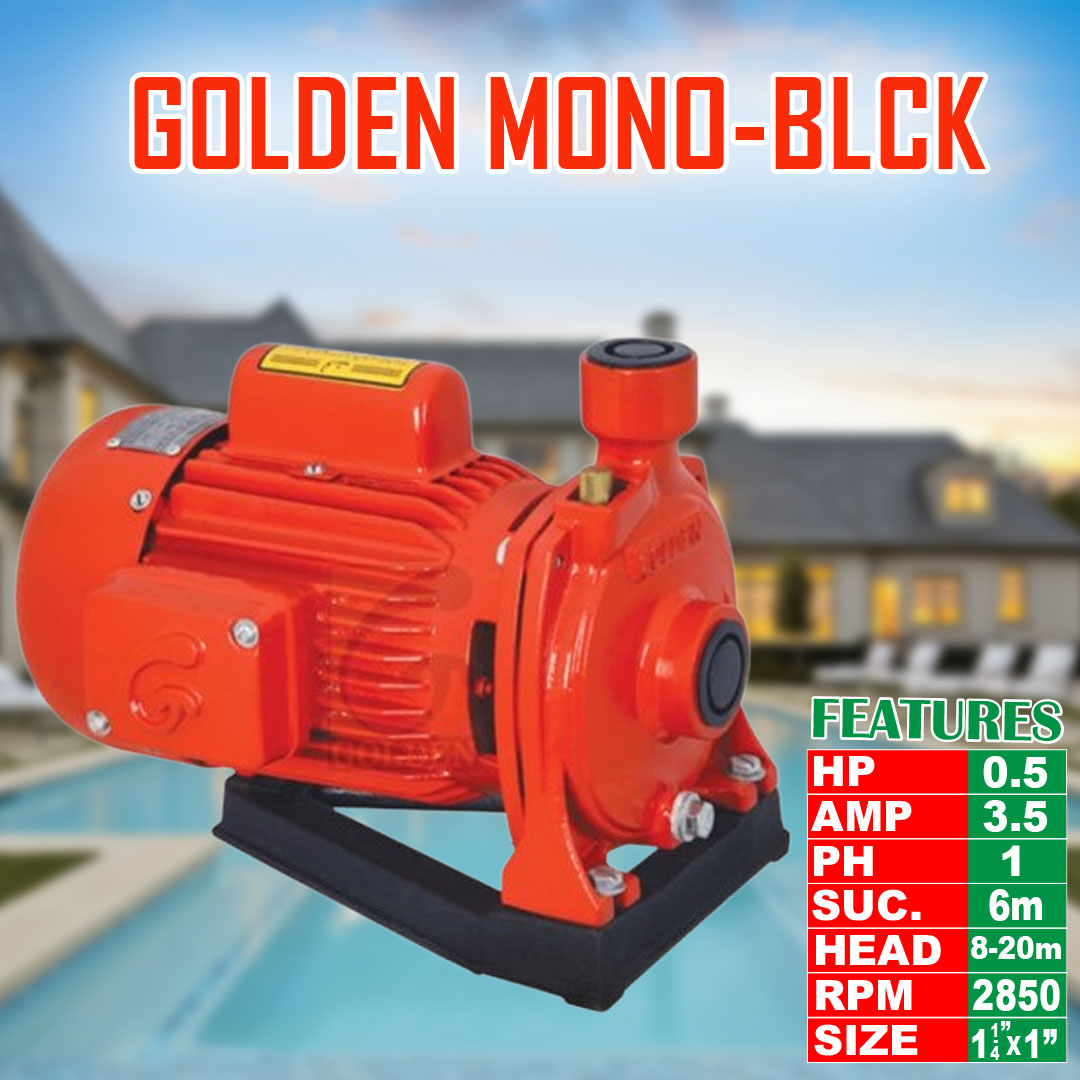 golden monoblock pump hp0.5